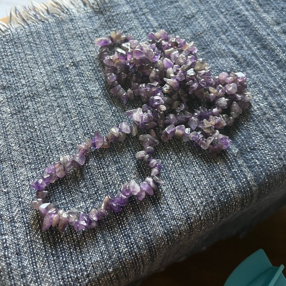 Purple Amethyst Strand Necklace